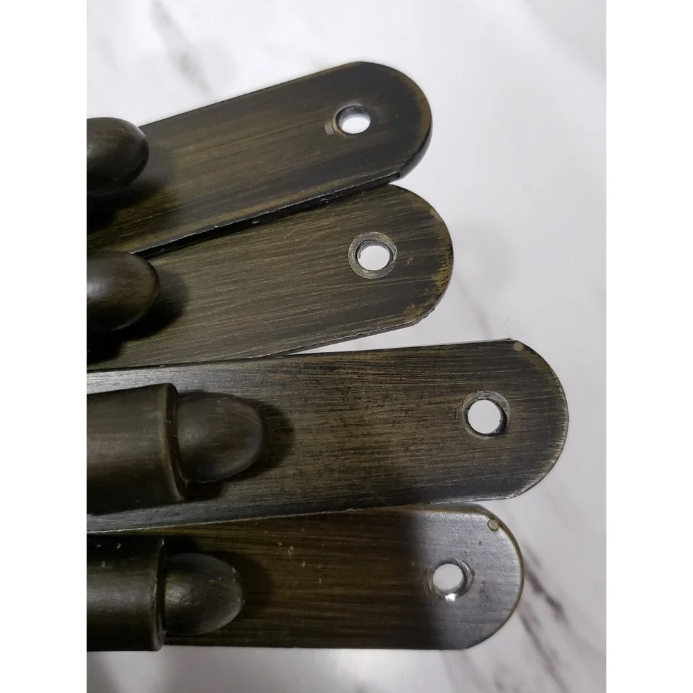 LOT SET 4 PIECES Twisted Arc Arch Shelf Brackets bronze decorative gothic